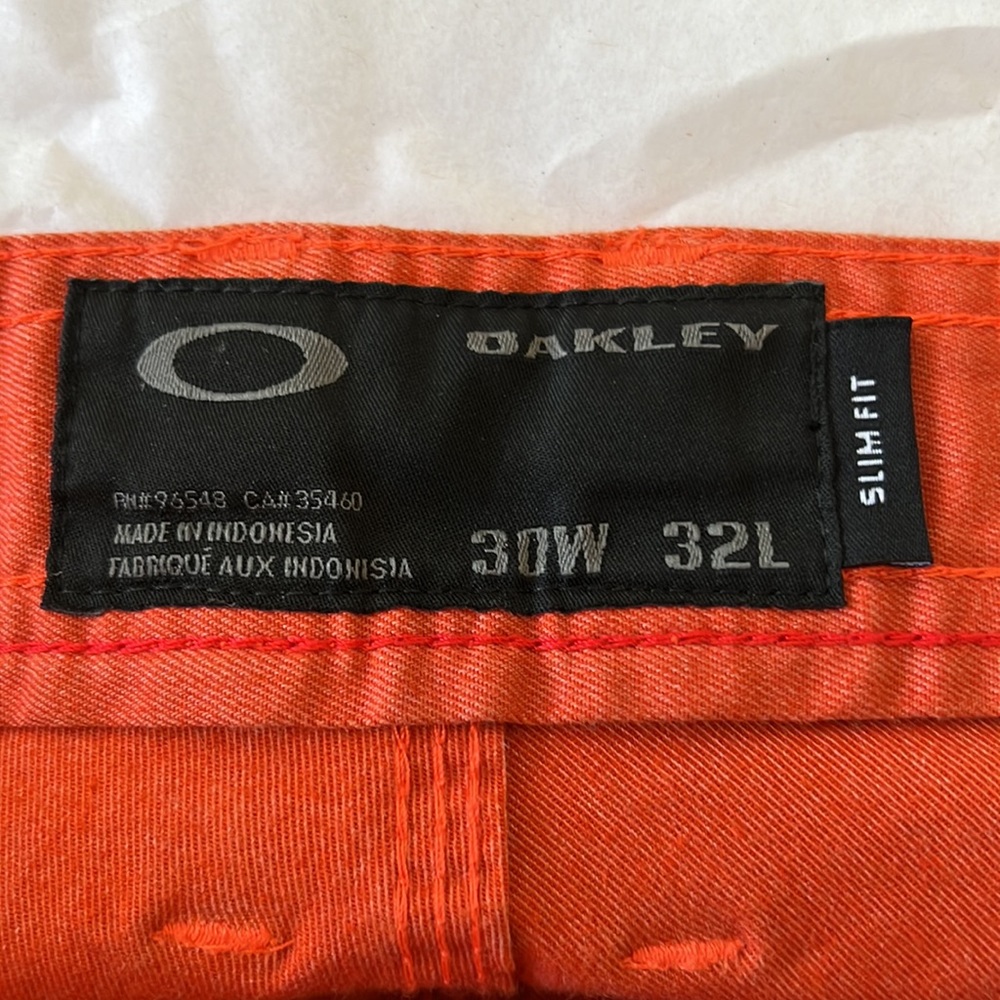 Nice Orange Slim Fit Oakley Slacks - Picture 6 of 7